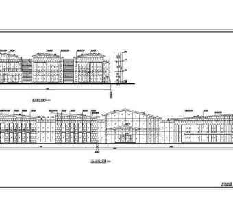 山东某2层框剪结构18个班实验幼儿园建筑施工图