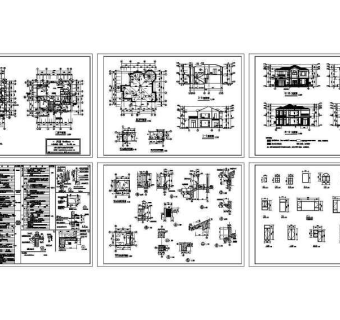 多层别墅建筑施工图