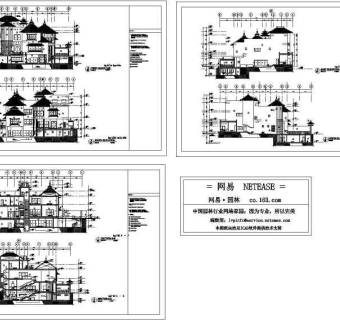 仿古别墅施工图