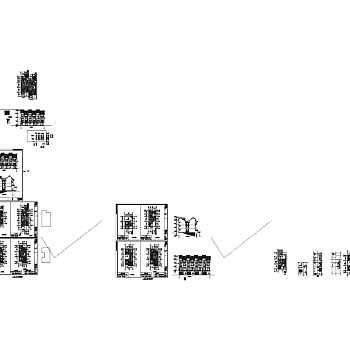 联排别墅建筑设计施工图纸（建筑cad图纸）