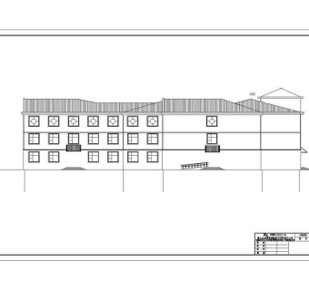 某地三层框架结构疗养院建筑设计施工图