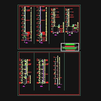 某电信楼幕墙详细设计图纸（二）3D模型