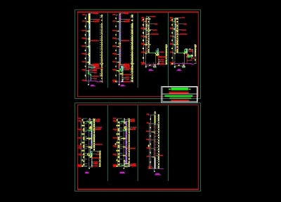 某电信楼幕墙详细设计图纸（二）3D模型