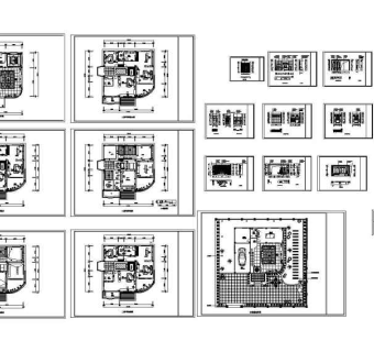 凤凰山庄别墅装饰施工图
