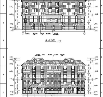 某地三层经典联排别墅建筑设计施工图