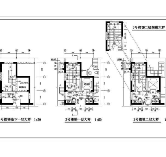 大院设计楼梯与电梯施工图3D模型