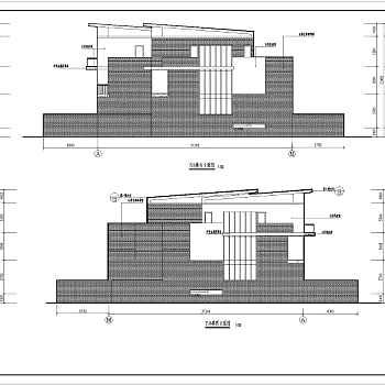 某地三层框架结构联排别墅建筑设计施工图