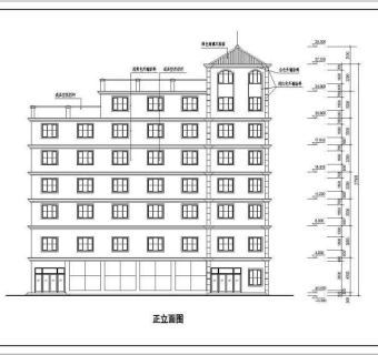 某8层框架结构宿舍楼建筑方案设计图