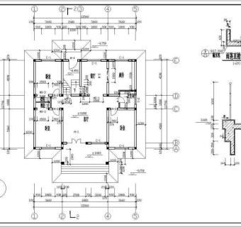 某地二层砖混结构别墅建筑方案设计图