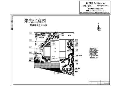 某私家别墅绿化设计图