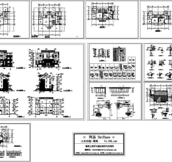 居住小区A型别墅建施图