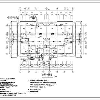 某地多层住宅建筑设计CAD施工图