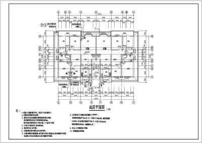 某地多层住宅建筑设计CAD施工图