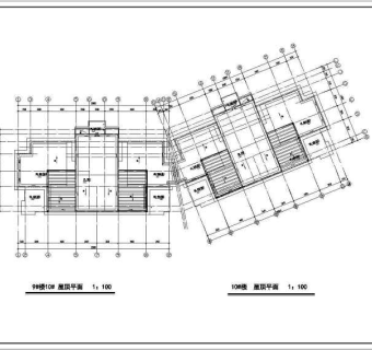 多层住宅建筑设计CAD施工标准层平面图