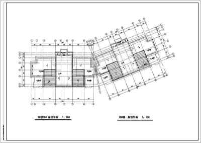 多层住宅建筑设计CAD施工标准层平面图