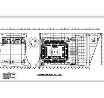 某体育场四层框架结构会展中心水消防设计图