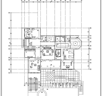 滨海大型地中海风格独栋别墅设计方案图纸