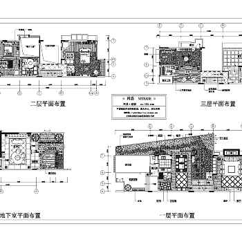 一套豪华别墅平面装修图