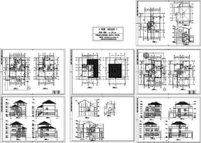 两套别墅建筑施工图