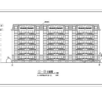 某多层住宅楼建筑设计CAD施工图