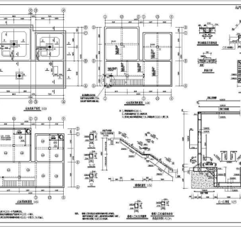 某地下一层水池框剪结构设计施工图
