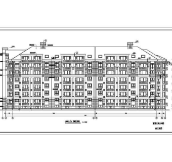 多层住宅楼建筑设计全套CAD图纸