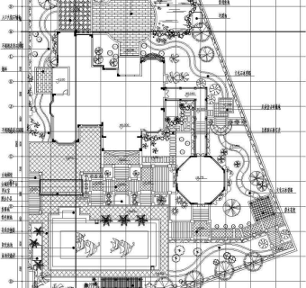 豪华别墅花园施工设计