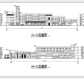 某四层大学生活动中心设计方案图（学生课程设计）3D模型