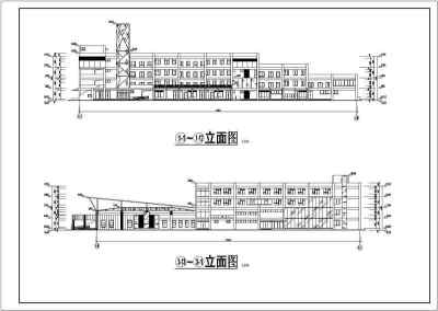 某四层大学生活动中心设计方案图（学生课程设计）3D模型