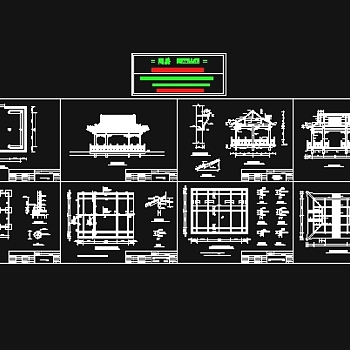 水榭古建设计方案施工图3D模型