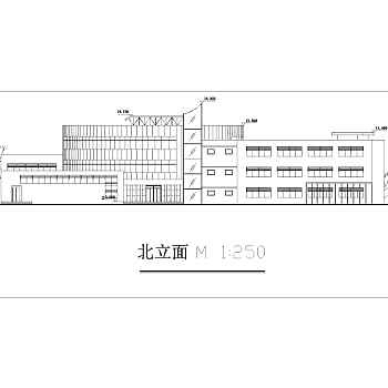 某地三层框架结构大学生活动中心建筑设计方案图纸3D模型