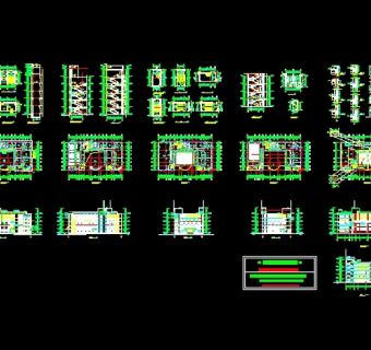 图书馆方案施工图3D模型