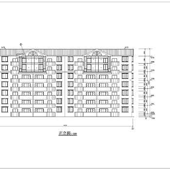 某房屋建筑学课程设计住宅楼方案图3D模型