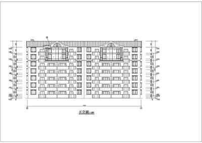 某房屋建筑学课程设计住宅楼方案图3D模型