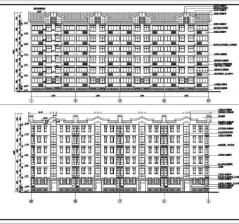 某多层住宅建筑设计方案全套CAD图