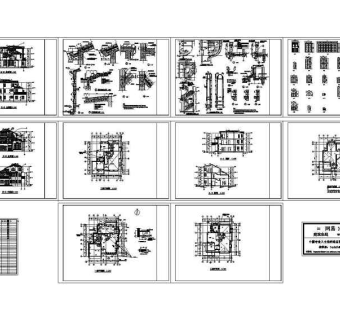 独立式多层别墅建筑图