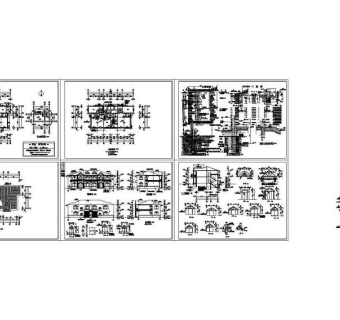北方联体别墅建筑施工图