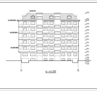 多层住宅楼建施全套CAD图