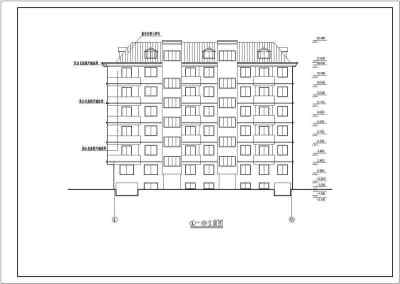 多层住宅楼建施全套CAD图