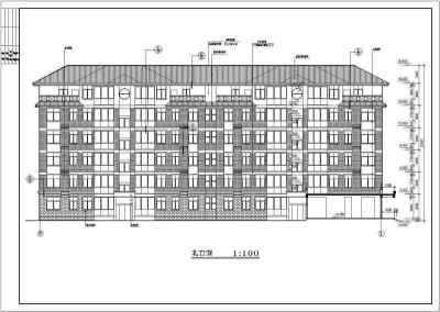 多层住宅楼建施设计全套CAD图纸