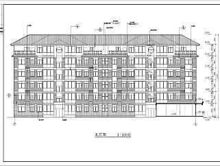 多层住宅楼建施设计全套CAD图纸