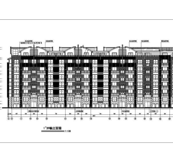 某地多层框架结构住宅楼建筑方案设计图