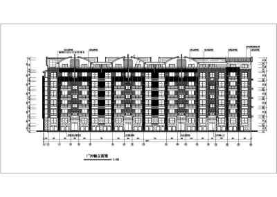 某地多层框架结构住宅楼建筑方案设计图