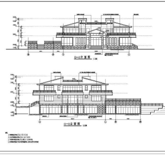 某地两层豪华独栋别墅建筑设计施工图