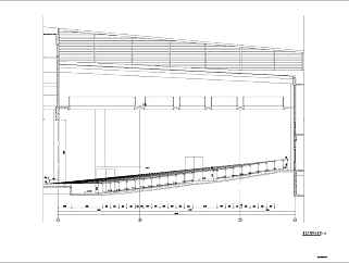 某地1层混凝土框架结构报告厅建筑施工图