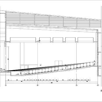 某地1层混凝土框架结构报告厅建筑施工图