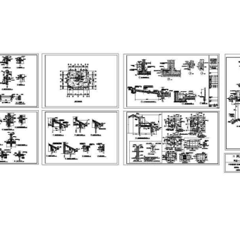 双联别墅建筑全套图