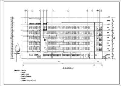 某六层框架结构学生宿舍楼建筑设计施工图