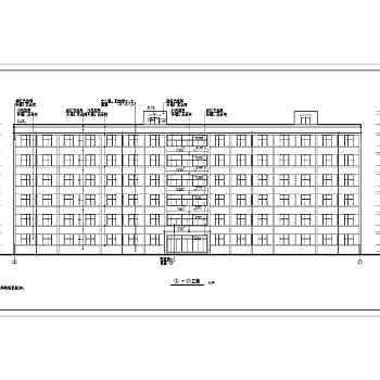 某地6层学生宿舍楼建筑设计施工图3D模型