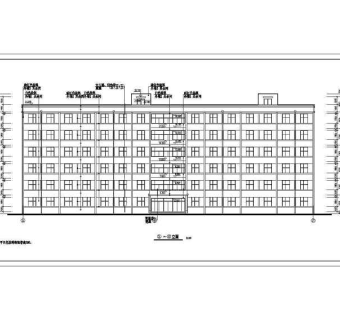 某地6层学生宿舍楼建筑设计施工图3D模型